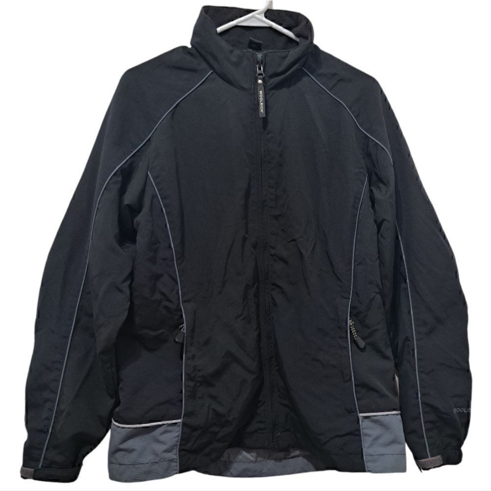 Woolrich Women's Zip-Up Sweater Jacket Outerwear Small Black